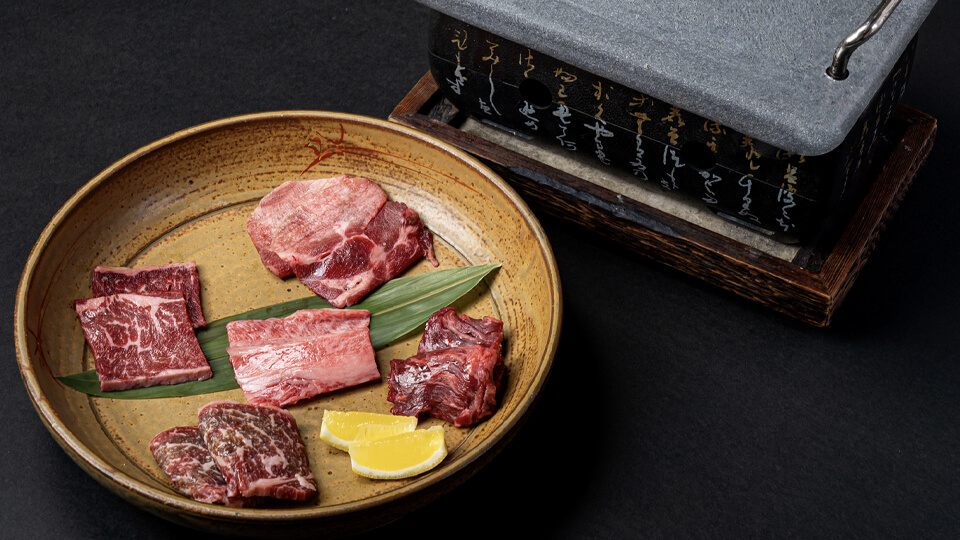 肉炉端五種盛り合わせ